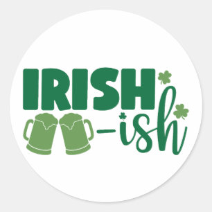 Adesivo Redondo Irlandês e Orgulhoso ☘️