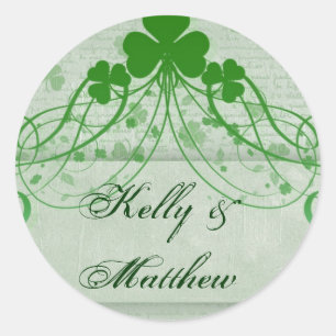 Adesivo Redondo Irlandês elegante