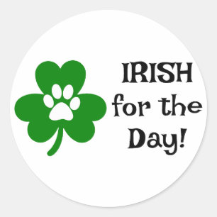 Adesivo Redondo Irlandês para o Dia ☘️ 🍻