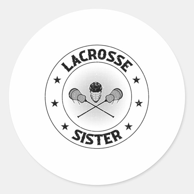 Adesivo Redondo Irmã Lacrosse - Irmã Lacrosse (Frente)