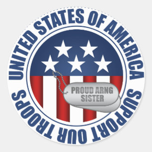 Adesivo Redondo Irmã Nacional da Guarda do Exército Orgânico