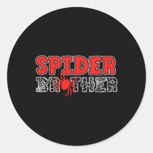 Adesivo Redondo Irmão Aranha Kid Spidey Aniversário Correspondênci