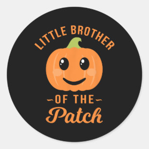 Adesivo Redondo Irmão Pequeno Do Patch Pumpkin Halloween T Sh