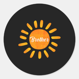 Adesivo Redondo Irmão Primeira Viagem Em Torno Da Férias Da Famíli