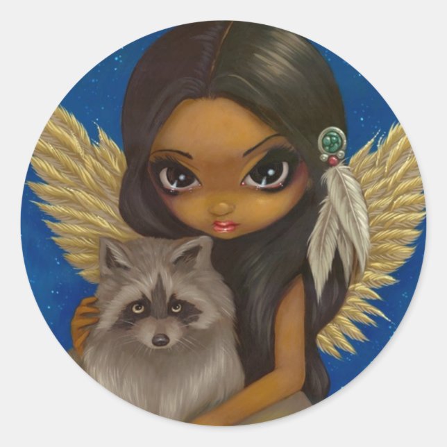 Adesivo Redondo "Irmão Raccoon" (Frente)