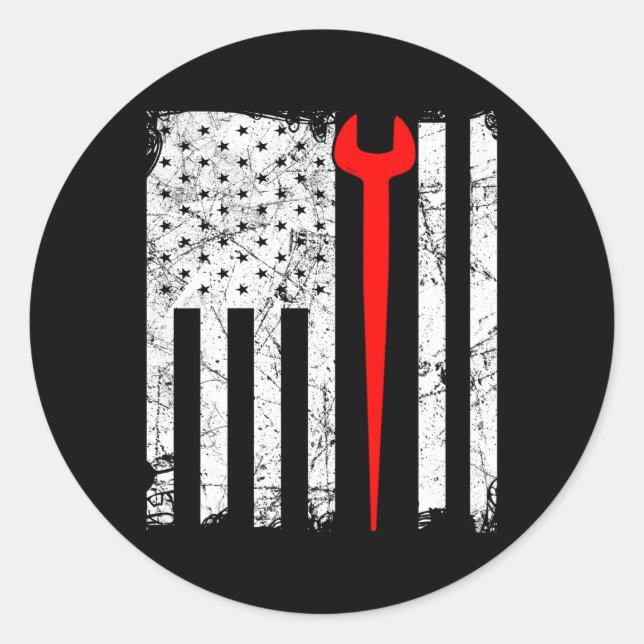 Adesivo Redondo Ironário Americano (Frente)