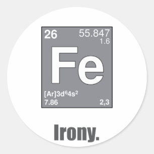 Adesivo Redondo Ironia