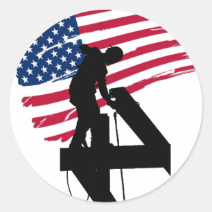 Adesivo Redondo Ironworker