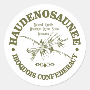 Adesivo Redondo Iroquois Confederacy (Haudenosaunee)