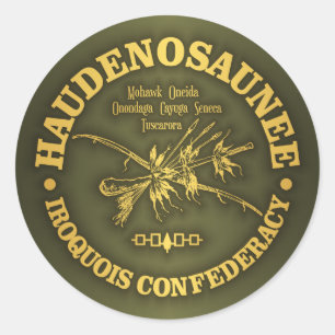 Adesivo Redondo Iroquois Confederacy (Haudenosaunee)