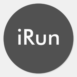 Adesivo Redondo iRun