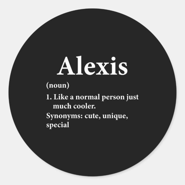 Adesivo Redondo Is Name Definition Funny D  (Frente)