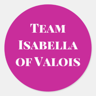 Adesivo Redondo Isabella of Valois Queen, Inglaterra