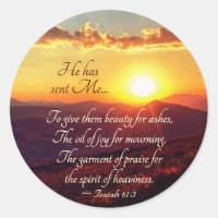 Isaiah 61:3 O sentimento de louvor, Bíblia Verse