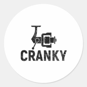 Adesivo Redondo Isca de Pesca Crankit - Ideias de Presentes Engraç
