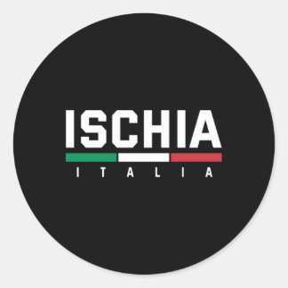 Adesivo Redondo Ischia Itália Itália Itália