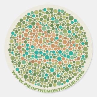 Adesivo Redondo Ishihara Test for Pie Stickers