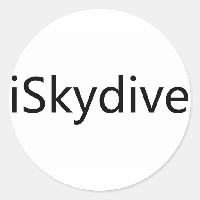 Adesivo Redondo iSkydive (Frente)