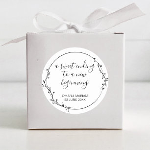 Adesivo Redondo Islâmico Nikkah Sticker