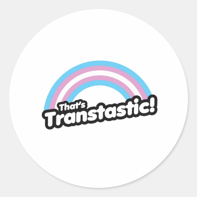 Adesivo Redondo Isso é Transtástico (Frente)