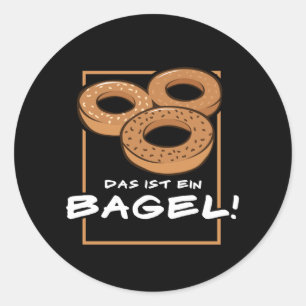 Adesivo Redondo Isso é um bagel