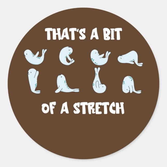 Adesivo Redondo Isso é um pouco de um leão de mar sofisticado (Frente)