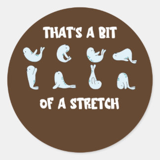 Adesivo Redondo Isso é um pouco de um leão de mar sofisticado