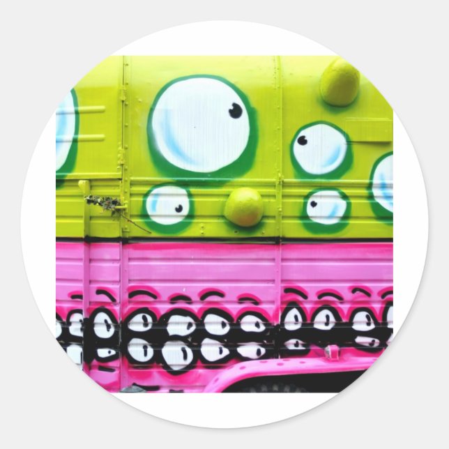 Adesivo Redondo Isso machuca meus olhos (Frente)