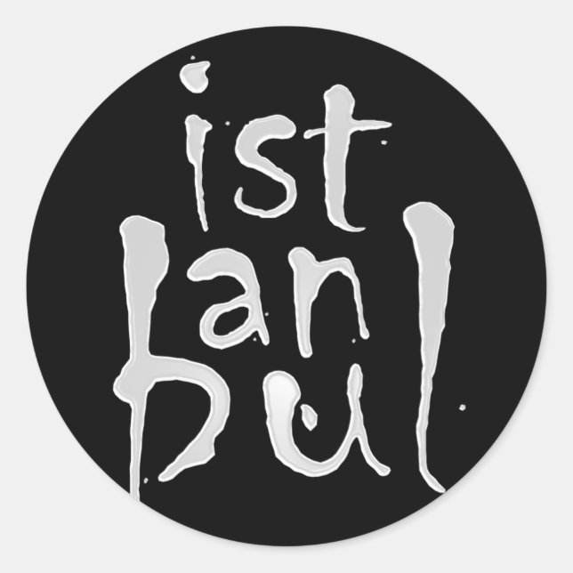 Adesivo Redondo ISTANBUL Sticker (Frente)