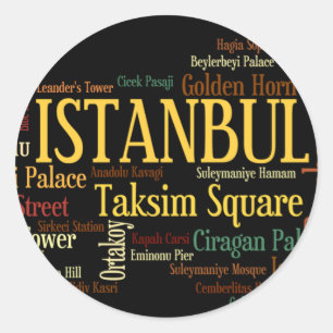 Adesivo Redondo ISTANBUL Sticker