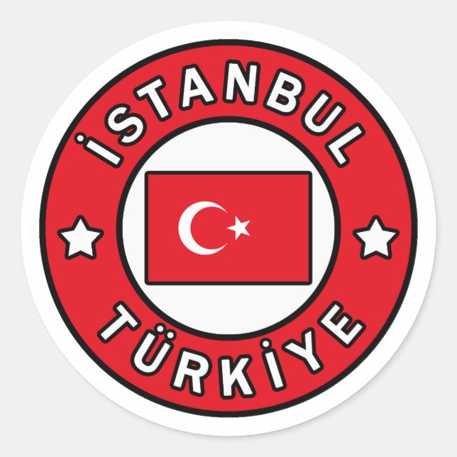 Adesivo Redondo İstanbul Türkiye (Frente)