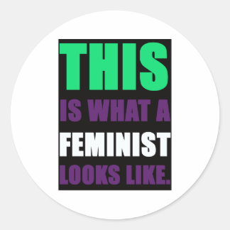 Adesivo Redondo Isto é o aspecto feminista