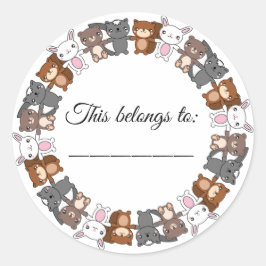 Adesivo Redondo Isto pertence a