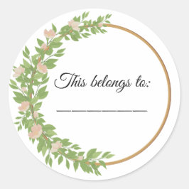 Adesivo Redondo Isto pertence a