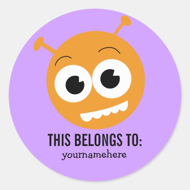 ADESIVO REDONDO ISTO PERTENCE A (Frente)