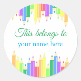 Adesivo Redondo Isto pertence a