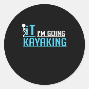 Adesivo Redondo IT I I'm Kayaking