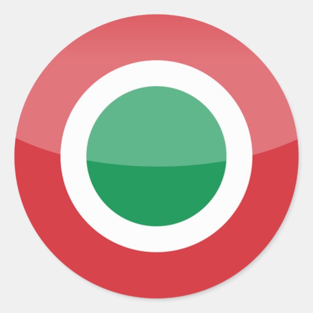 Adesivo Redondo itália (Frente)