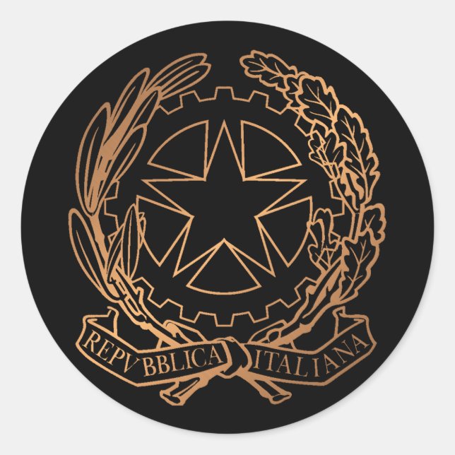 Adesivo Redondo Itália (Frente)