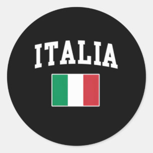 Adesivo Redondo Italia Flag Itália Italiano Family
