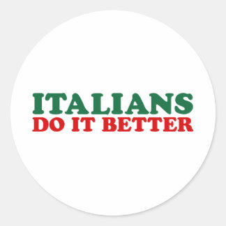 Adesivo Redondo Italianos fazem melhor
