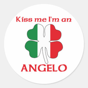 Adesivo Redondo Italianos personalizados beijam-me que eu sou