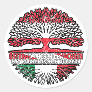 Adesivo Redondo Italienisch Österreichisch Österreich Baum