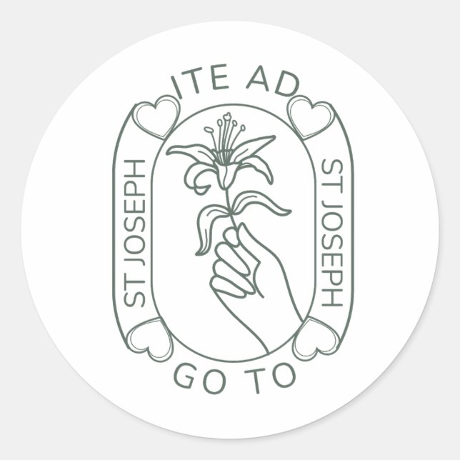 Adesivo Redondo Ite Ad Joseph (Frente)