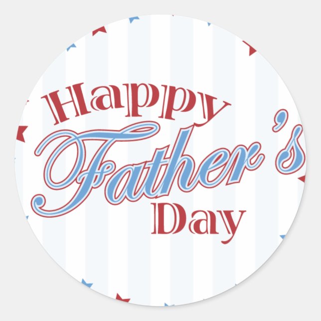 Adesivo Redondo Itens de presentes de dia de os pais (Frente)