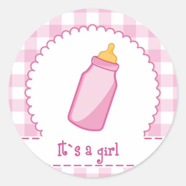 Adesivo Redondo its a girl (Frente)