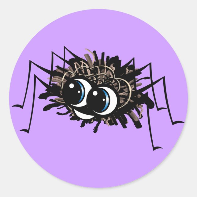 Adesivo Redondo Itsy Bitsy Spider - Sticker (Frente)