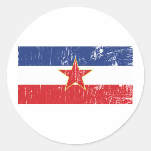 Adesivo Redondo Iugoslávia Sticker