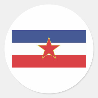 Adesivo Redondo Iugoslávia Sticker