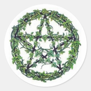 Adesivo Redondo Ivy Pentacle Sticker